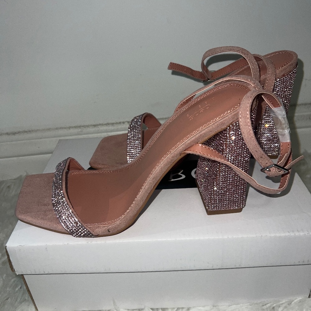 Pink Rhinestone Dress Shoe
